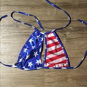 American flag bikini top
